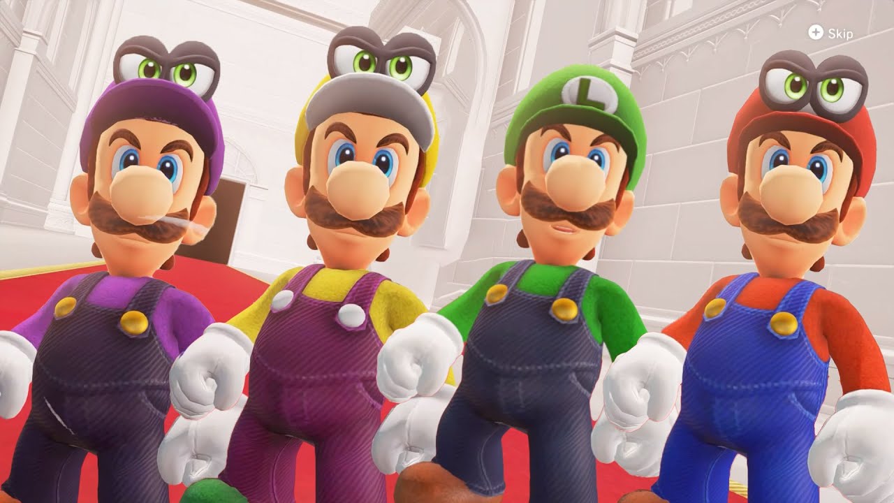 スーパーマリオ オデッセイ】ルイージ（マリオ）を選びます vs クッパ