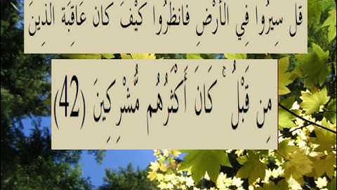 القران الكريم سورة الروم الأية 42.wmv