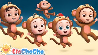 Five Little Monkeys Jumping on the Bed | Play Safe Song   More LiaChaCha Nursery Rhymes & Baby Songs