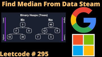 FIND MEDIAN FROM DATA STREAM | LEETCODE # 295 | PYTHON TWO HEAPS SOLUTION