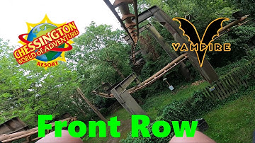 Vampire Ride Front Row POV : Chessington World Of Adventures 4k
