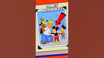 5 Times The Simpsons Referenced Disney 🐭 #simpsons #shorts