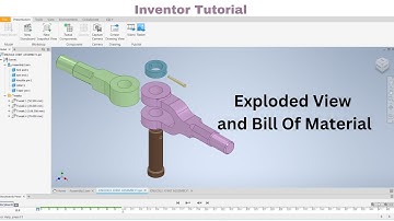 Inventor Exploded View Tutorial: Bill of material(BOM)