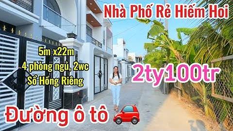 ✅ NHÀ PHỐ RẺ HIẾM HOI 🏠 5mx22m đường ô tô | đường Đinh Đức Thiện, KCN Cầu Tràm