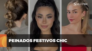 Peinados fáciles y elegantes para las fiestas