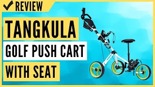 Tangkula Golf Push Cart with Seat Review
