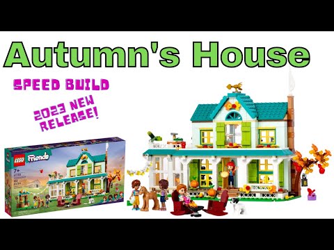 LEGO 41730 Friends Autumn's House Speed Build Review 2023 New