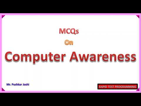 Computer Awareness MCQ Part 3 || Rapid Test Programming || Joshi Pushkar D.