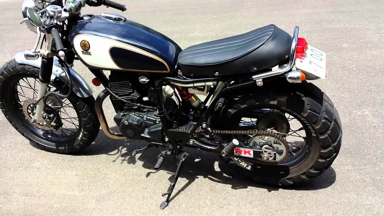 TW200 SR400用 SUPERTRAPP装着 - YouTube
