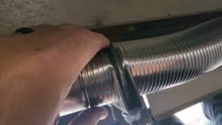 Cheap, quick, easy, temporary fix for  stolen catalytic converter. Ford E450 RV Class C motorhome.