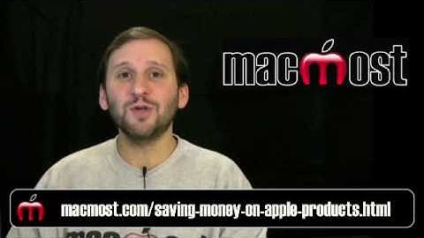 Saving Money On Apple Products (MacMost Now 352)
