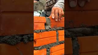 Perfect Brick Alignment Trick 🔥 Fast &amp; Strong Masonry Technique!