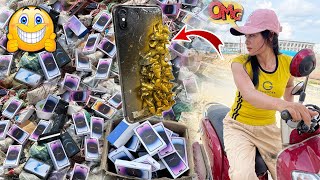 OMG...iphone xs max...! lots of iphone 14 pro max Boxs On the street​​​​​..it..!