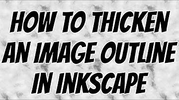 How to thicken an image outline in Inkscape