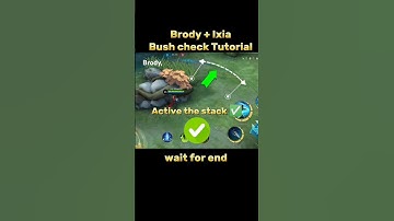 Brody + Ixia Bush check Tutorial Mobile legends #ml2b #mlbb #mobilelegends