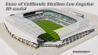 Banc of California Stadium Los Angeles 3d model (video preview)