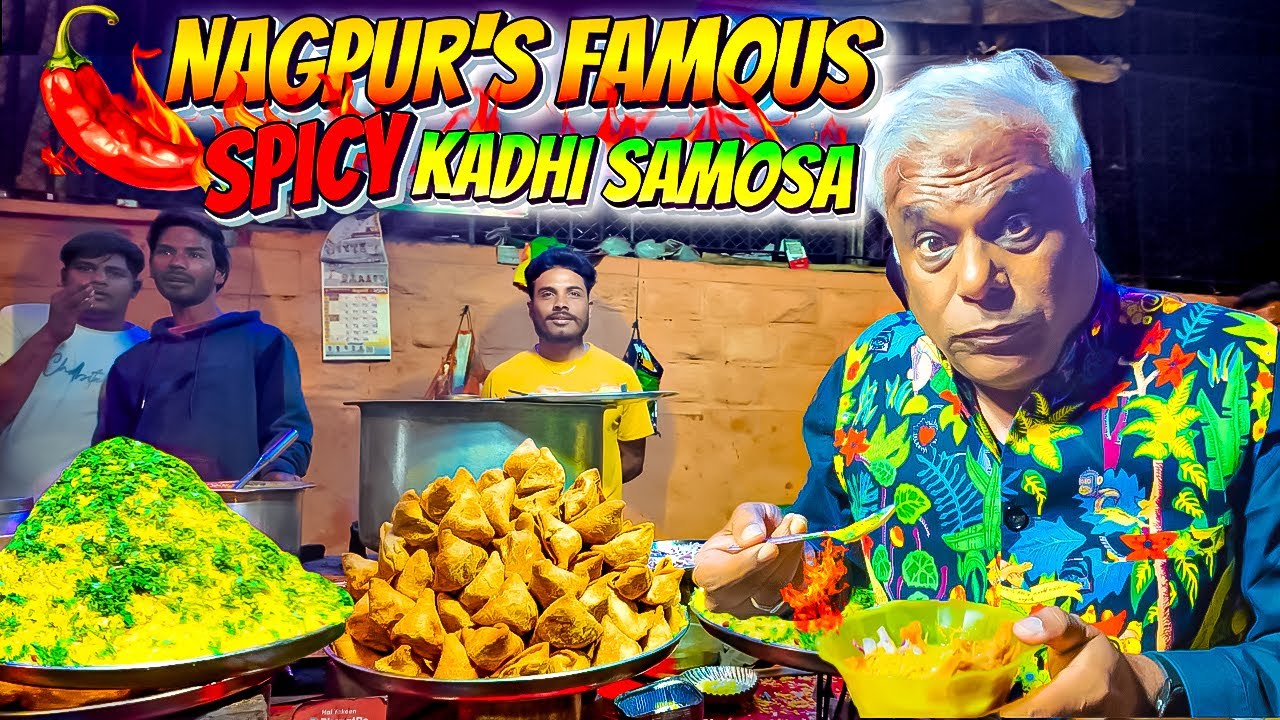 SPICIEST SAOJI KADHI SAMOSA & TARRI POHA OF NAGPUR 😍🥵🔥