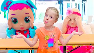 Nastya Teaches Children How To Behave And Not Fight Over Toys