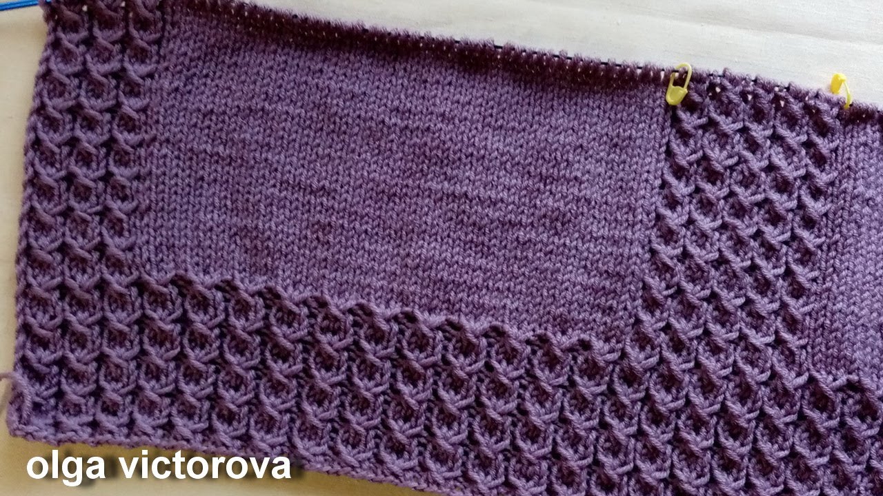Простой узор на все случаи 688 Узоры Вязание спицами