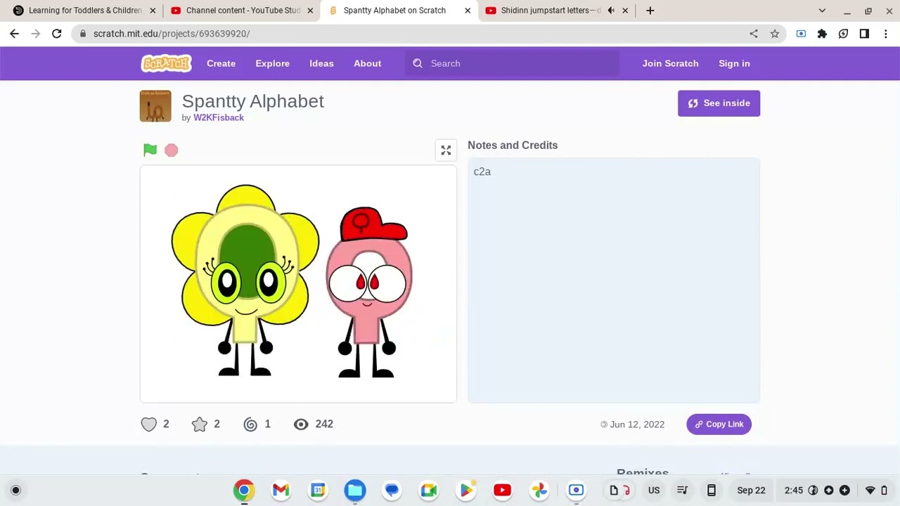 My Fanmade Shidinn Letters With Sound (Fixed)