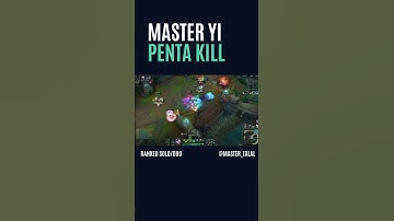 Master Yi Unleashed: Epic Penta Kill in Ranked Solo Due | League of Legends #shorts