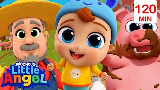 Fun Exploration Day at Farm! | Little Angel Fun Cartoons | Moonbug Kids Cartoon Adventure by Moonbug Kids - Cartoon Adventures 5,463 views 2 weeks ago 1 hour, 59 minutes
