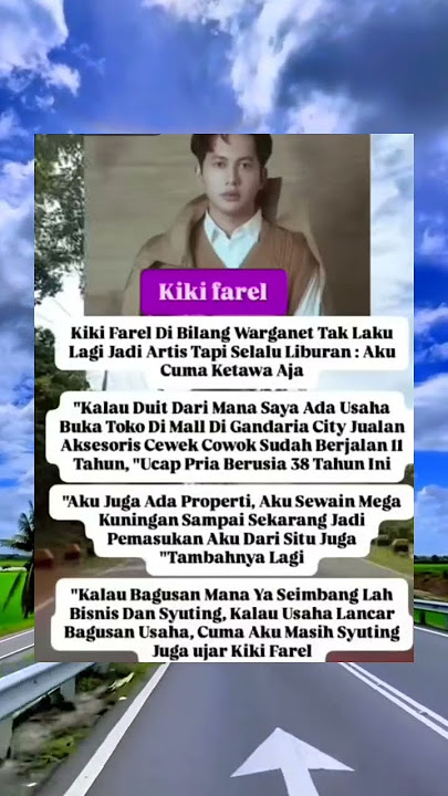 Kiki farel di bling warganet tak laku lgi jdi artis tpi slalu liburan... #shots #artis #artisviral
