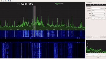 AM Demodulation  ICOM IC 7300 + PTRX 7300 Panadapter + RTL SDR HF + GQRX