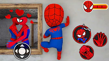 I Played as SpiderBaby and Saw SpiderMan Love?! Granny House