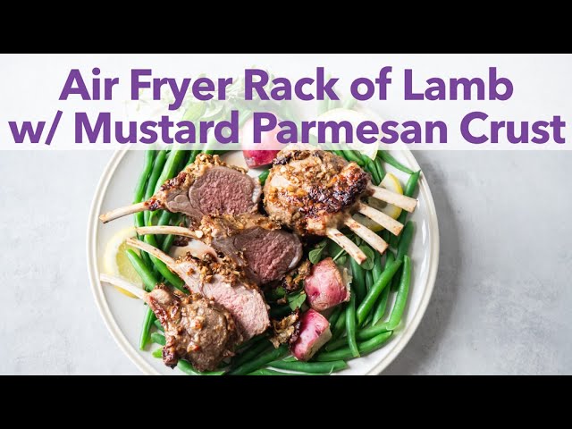Air Fryer Rack of Lamb - The Homestead Mom