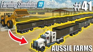 Filling THE LONGEST ROAD-TRAIN in FS22 with SILAGE🚧 | Aussie Farms 22 | Farming Simulator 22