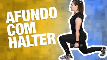 Afundo com halter (agachamento unilateral): como fazer [certo!] e benefícios 🏋🏻‍♂️