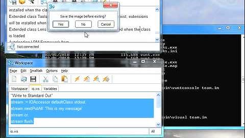 Tutorial: VisualWorks Core Libraries - Using "stdin" and "stdout"