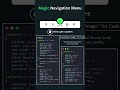 Magic Navigation menu using HTML CSS JavaScript #coding #webdesign #viral #shorts