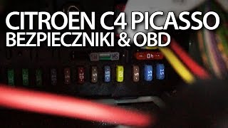 Citroen C4 Picasso Bezpieczniki I Port Obd2 Lokalizacja - Youtube