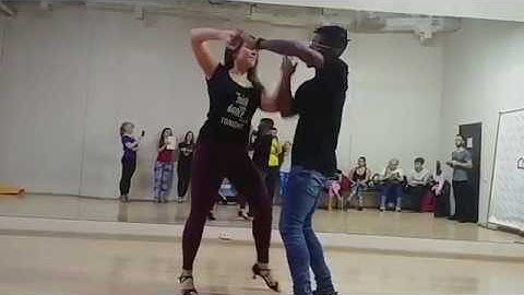 Walter & Oksana ZOUK demo Ipanema Dance Studio