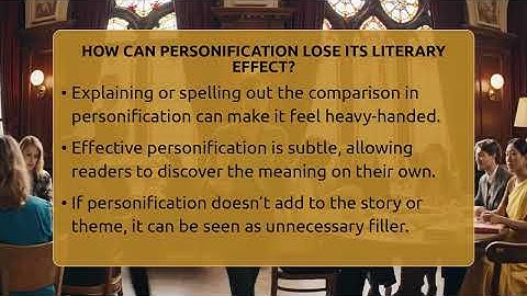 How Can Personification Lose Its Literary Effect? - The Prose Path
