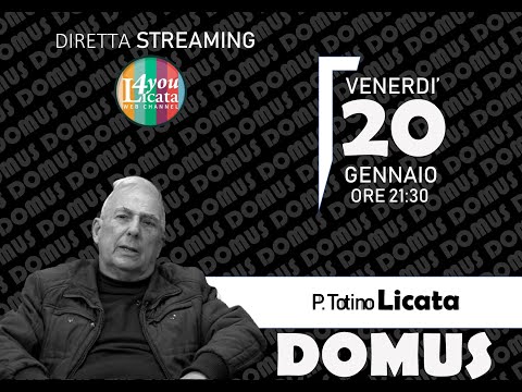 🏛️ DOMUS 🏛️ / Ospite in studio:👉 Padre Totino Licata  / Puntata del 20.01.2023