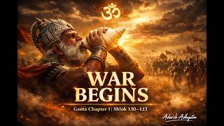Shankh Naad 🔥 | Geeta Chapter 1 (1.10–1.13) | Mahabharat War Begins