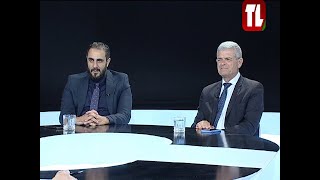 العميد خليل الحلو والصحافي غسان سعود: أحمد الشرع شلح تيابو.