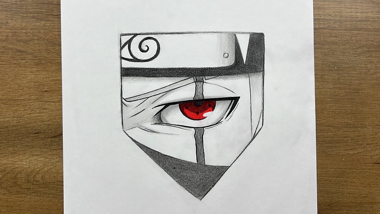 How to Draw Kakashi’s Eye (Sharingan) | Easy Step-by-Step Tutorial