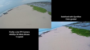Gyroflow Stabilization Side by Side 4K60fps - Firefly x Lite 4K FPV Camera