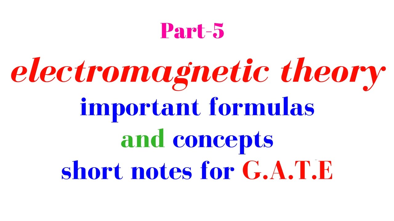 part 5 short notes of EMT - YouTube