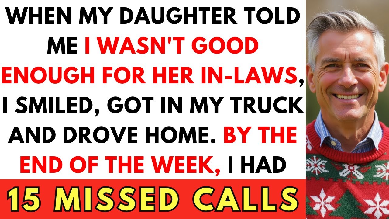 My Daughter Said I Wasn't Good Enough for Her In-Laws, So I Stopped Paying Their Mortgage