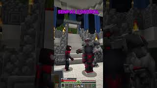 SenpaiSpider fighting a huge robot @SenpaiSpider #minecraft