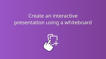 Create interactive presentation using an online whiteboard