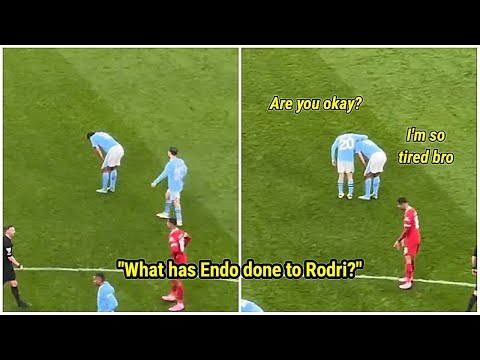 Rodri vs. Wataru Endo: Clash of Titans Leaves Manchester City Midfielder Exhausted 🤷‍♂️