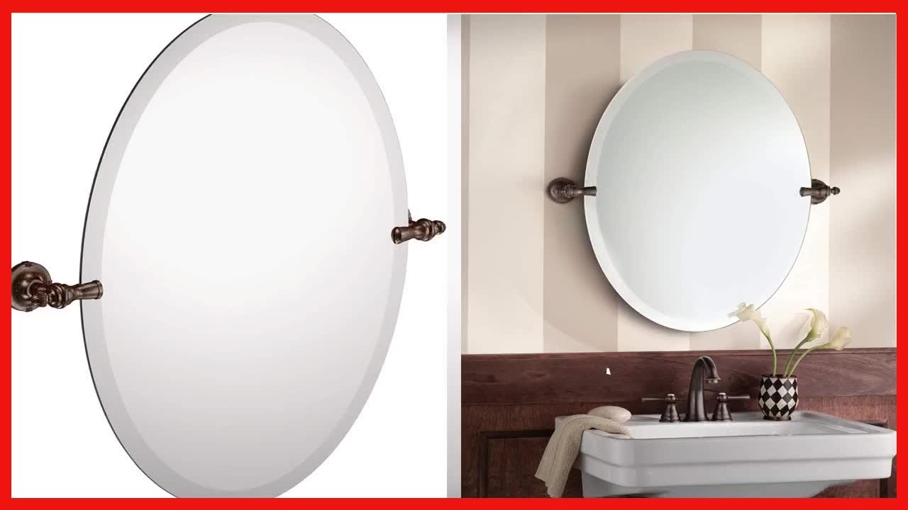 Great product -  Moen DN0892ORB Gilcrest 26-Inch x 23-Inch Frameless Pivoting Bathroom Tilting Mirro