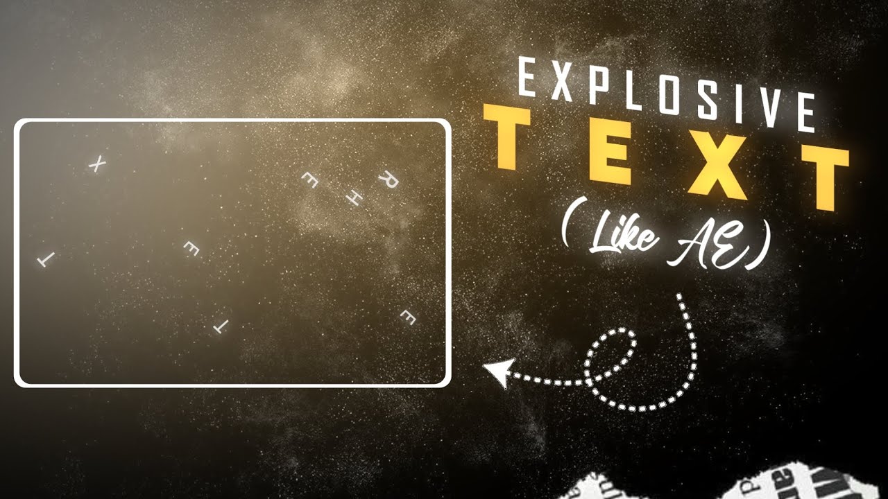 Explosive Text Effect Like AE 