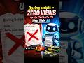 Best AI Script Generator for YouTube Shorts #aitool